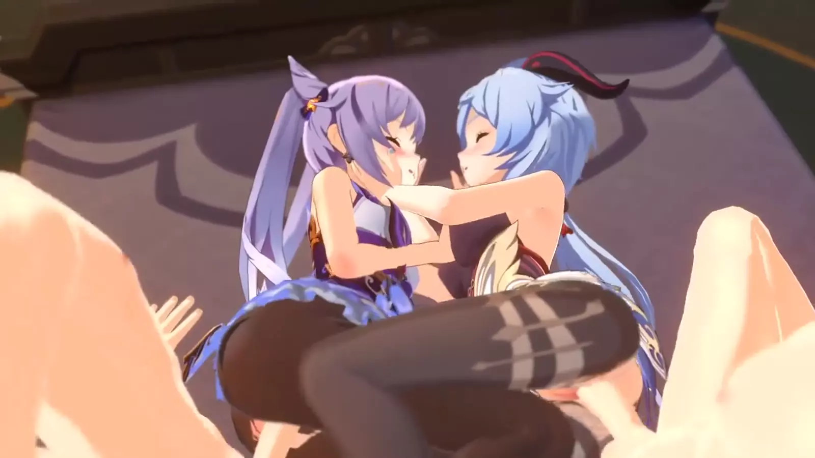 Catgirl triple bond with twin tails